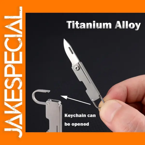 Mini TC4 Titanium Alloy Folding Pocket Knife