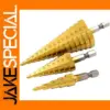 Titanium Plated Step Drill Bit Set 3-32mm