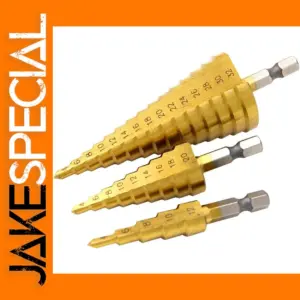 Titanium Plated Step Drill Bit Set 3-32mm