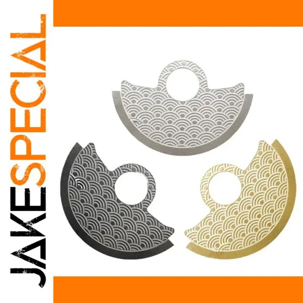 Wave Pattern Metal Patch for NH35 4R35 Watches
