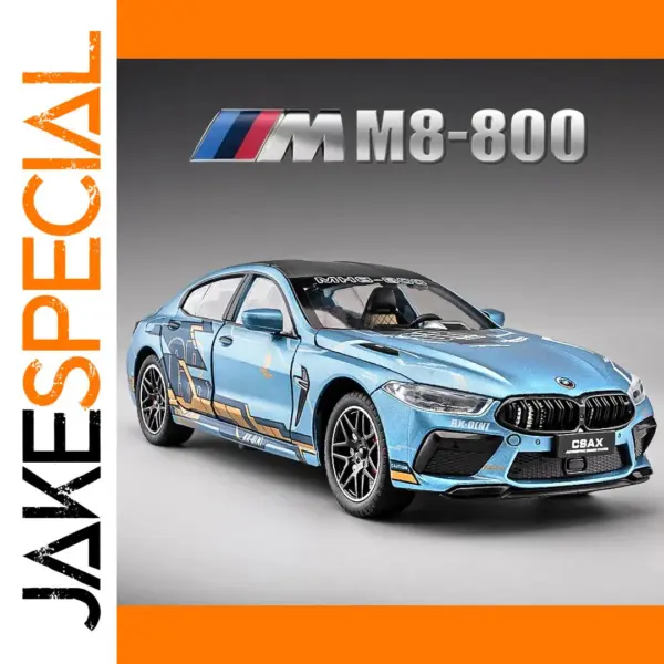 1:24 BMW M8 Supercar Alloy Model Car