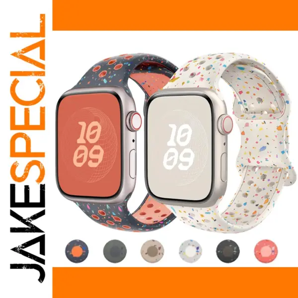 Breathable Sport Silicone Strap for Apple Watch