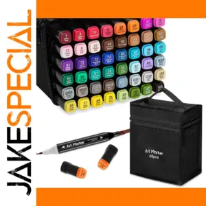 24 Color Dual Tip Alcohol-Based Marker Set
