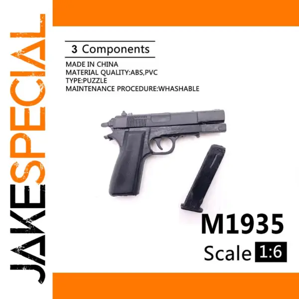 1/6 Scale M1935 Assemble Pistol Model Gun