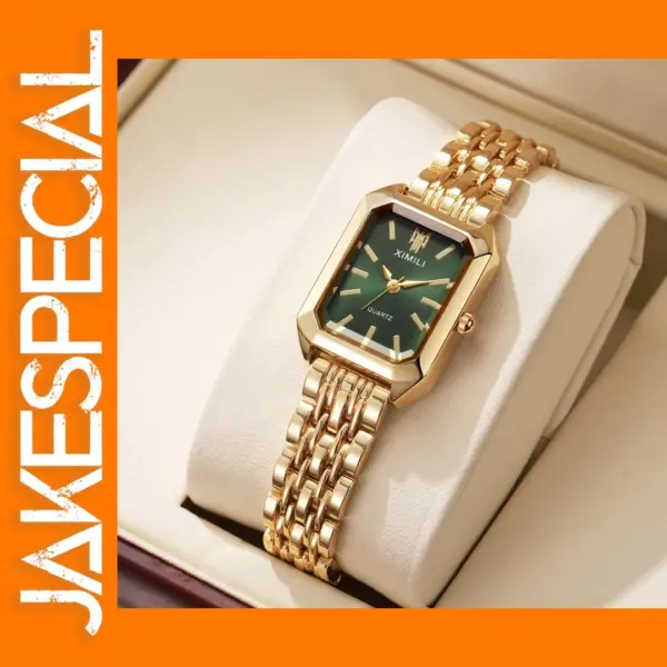 Women's Quartz Watch Model V248 Gold Green