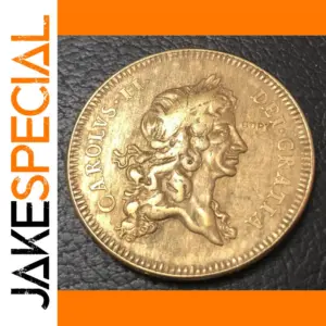 1672 England 5 Guineas Gold Replica Coin