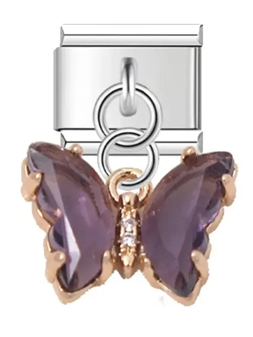 Zircon Butterfly Charm for DIY Bracelets 21 Zircon Butterfly Charm for DIY Bracelets - Image 21