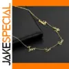 Personalized Name Pendant Necklace in Stainless Steel