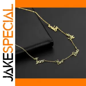 Personalized Name Pendant Necklace in Stainless Steel