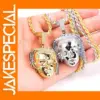Hip Hop Crystal Pendant Necklace for Men