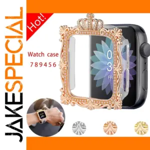 Luxury Metal Crown Case for Apple Watch 40-45mm