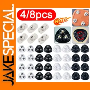 4pcs 360° Rotating Mini Caster Wheels