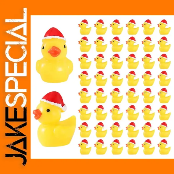 20pcs Christmas Mini Resin Ducks Decor