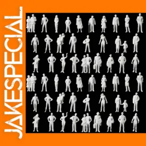 60pcs Unpainted 1:43 O Scale Figures