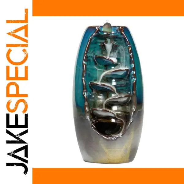 Ceramic Waterfall Incense Holder for Relaxation