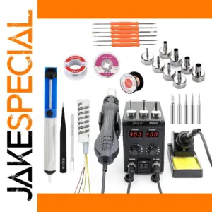 JCD 8586D 2-in-1 Soldering Station with Hot Air