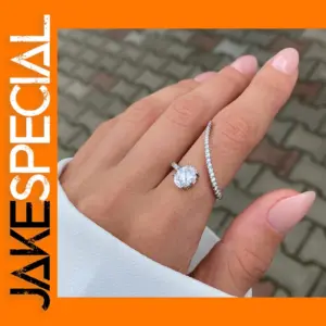 Geometric Cubic Zirconia Women's Fashion Ring