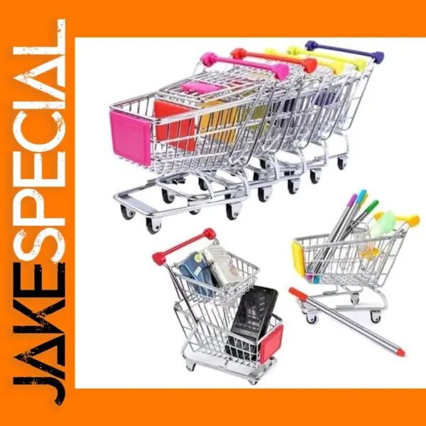 1:48 Miniature Metal Shopping Trolley Model