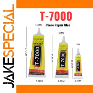 FIXWANT T-7000 Black Cellphone Tablet Repair Adhesive 15ml