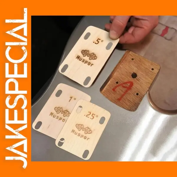 3 Pcs Maple Guitar Neck Shims Set