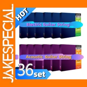 36-Pack Heavy Gauge Acoustic/Electric Guitar Strings