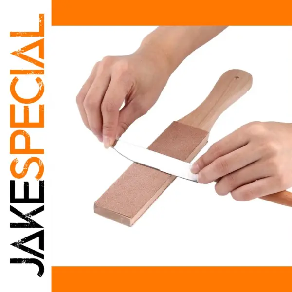 Wooden Handle Dual-Sided Razor Sharpening Strop