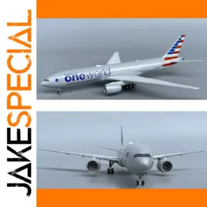 NG 72017 American B777-200ER Model Aircraft 1/400