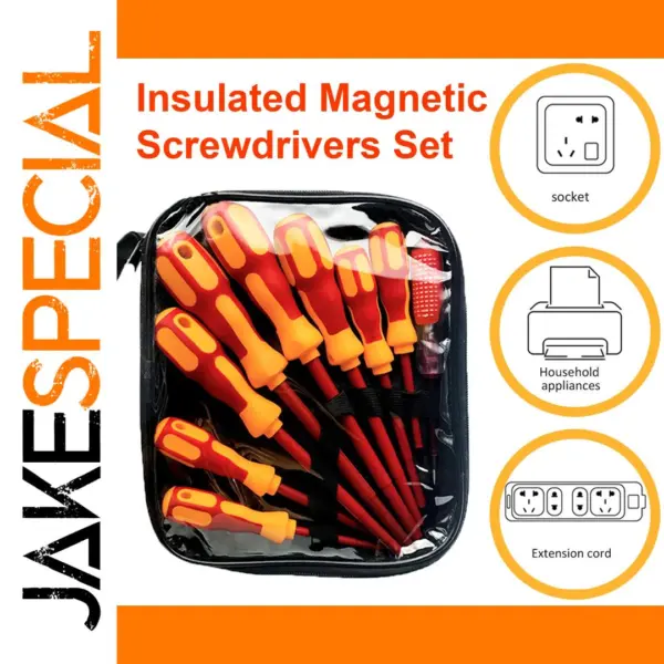 9in1 Insulated Magnetic Screwdriver Set for Professionals