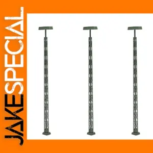 3pcs HO Scale Lattice Mast LED Lamps