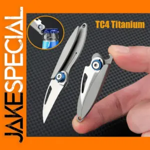 Titanium Alloy Mini Folding Knife Bottle Opener