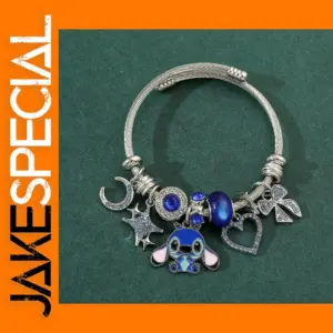 Stitch Love Heart Beaded Bracelet