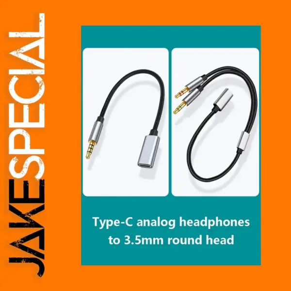 3.5mm to USB-C Audio Adapter for Phone & Tablet