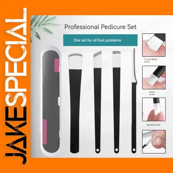 Stainless Steel Pedicure Knife Set of 4