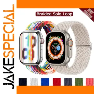 Braided Nylon Solo Loop for Apple Watch Series 1-6