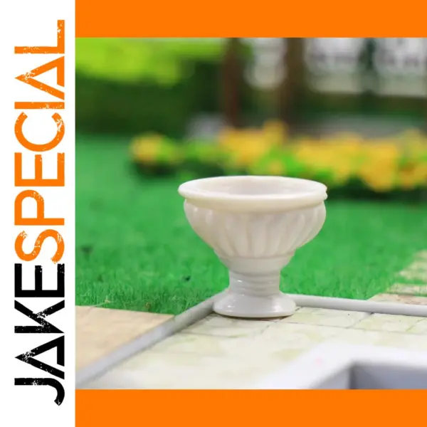 24pcs Flowerbed Decorations for Model Trains