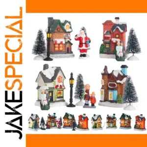 Christmas Village LED Ornament Decoration Set