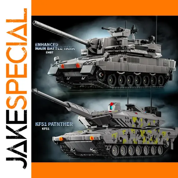 Panther KF51 Black Panther Tank Building Blocks