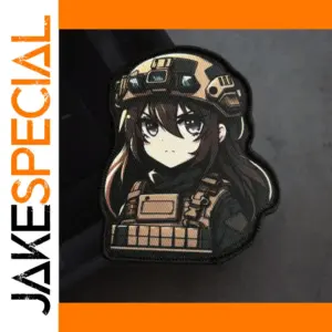 Anime Girl Military Patch for Clothing