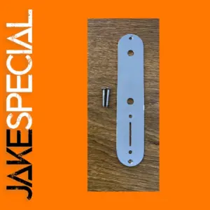 Chrome Control Plate for Electric Guitar