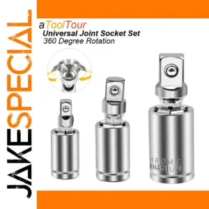 Universal Joint Socket Adapter Set 1/4 3/8 1/2