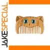 Wooden Cat-Shaped Hair Comb with Personalization