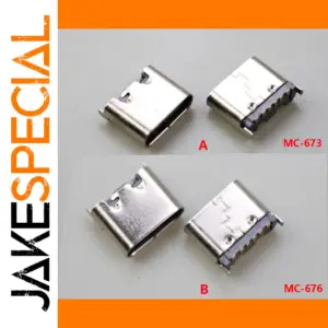 5-Pack Type C USB 3.1 SMD Socket Connectors