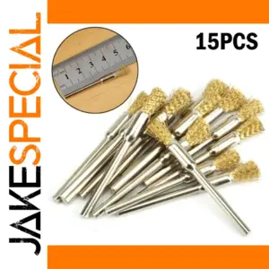 20 PCS Brass Rotary Wire Brushes for Drills