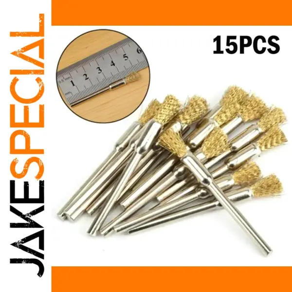20 PCS Brass Rotary Wire Brushes for Drills