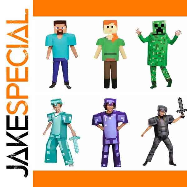 Kids Diamond Armor Cosplay Costume Set