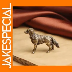 Antique Bronze Lucky Dog Copper Statue