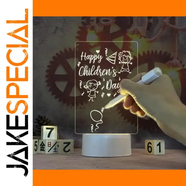 Acrylic LED Night Light USB Message Board