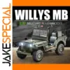 1:32 Willys GP Military Off-Road Model Car