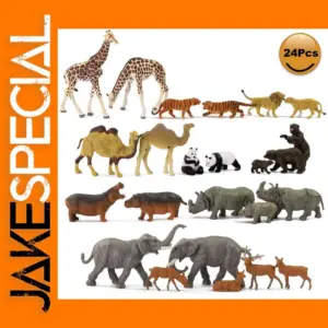 Evemodel 24pcs Wild Animal Model Set 1:87
