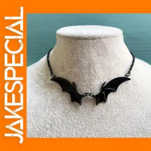 Gothic Bat Wings Pendant Choker Necklace